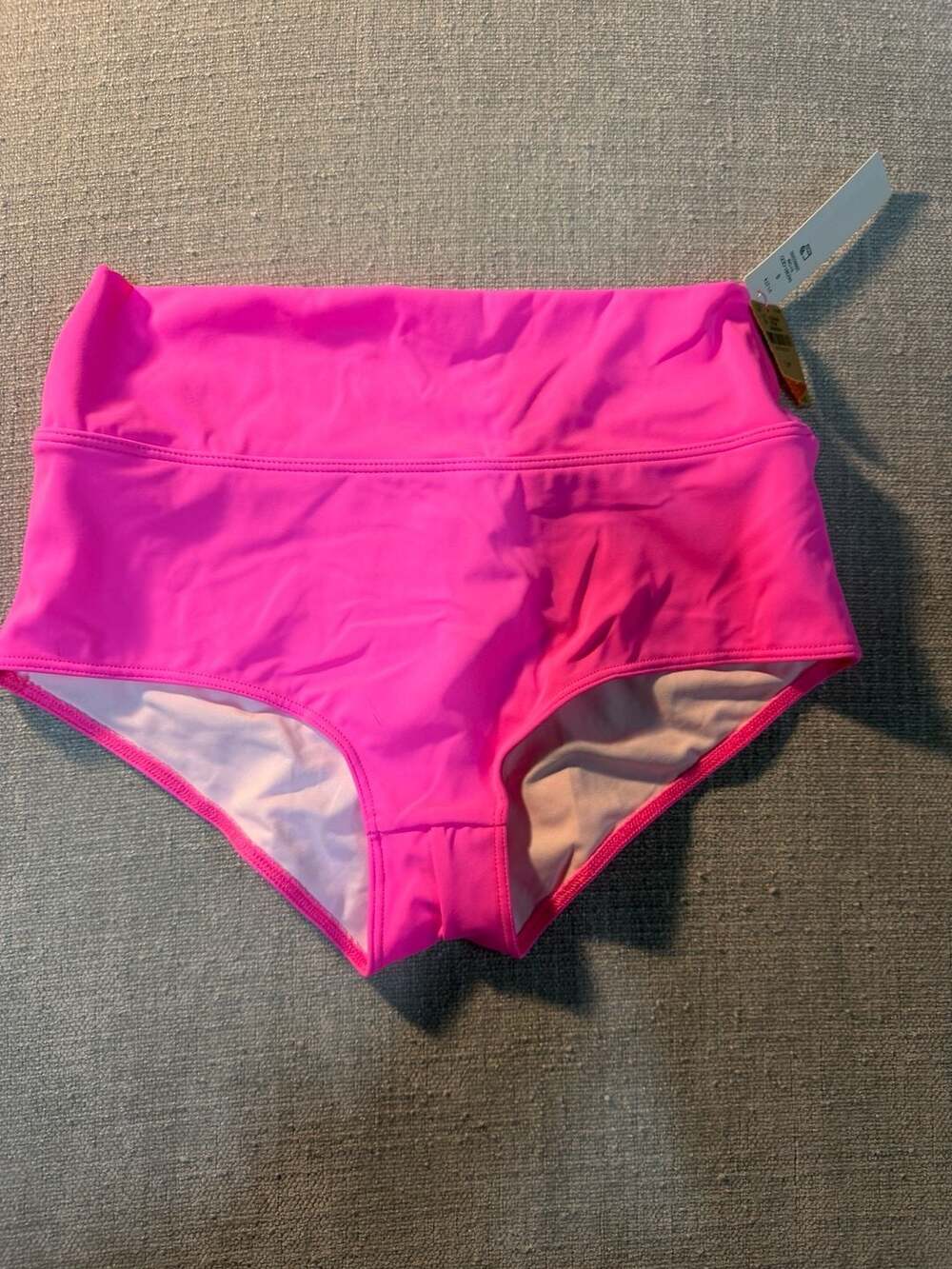 Victoria's Secret PINK High-Waisted Bikini Swim Bottoms in Hot Pink